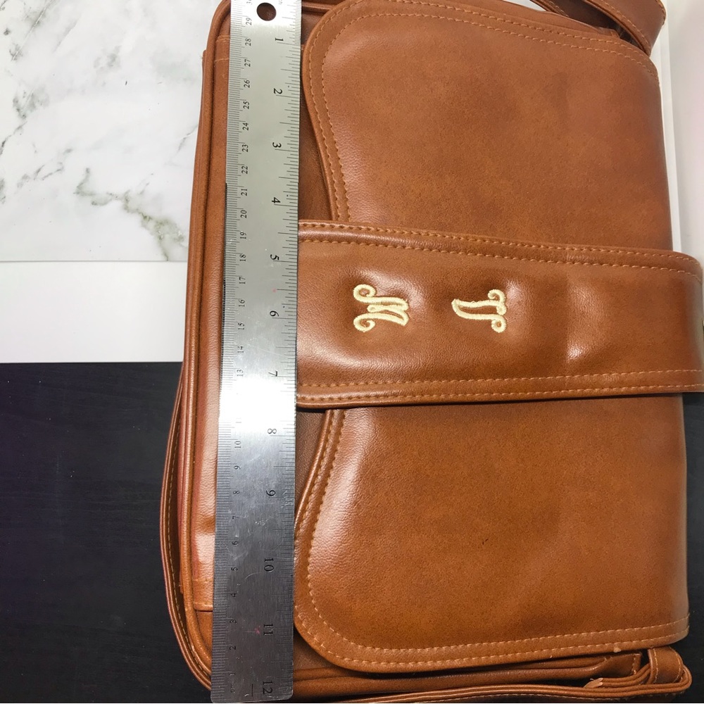 Vintage Brown Leather Shoulder Bag Purse - Picture 13 of 16